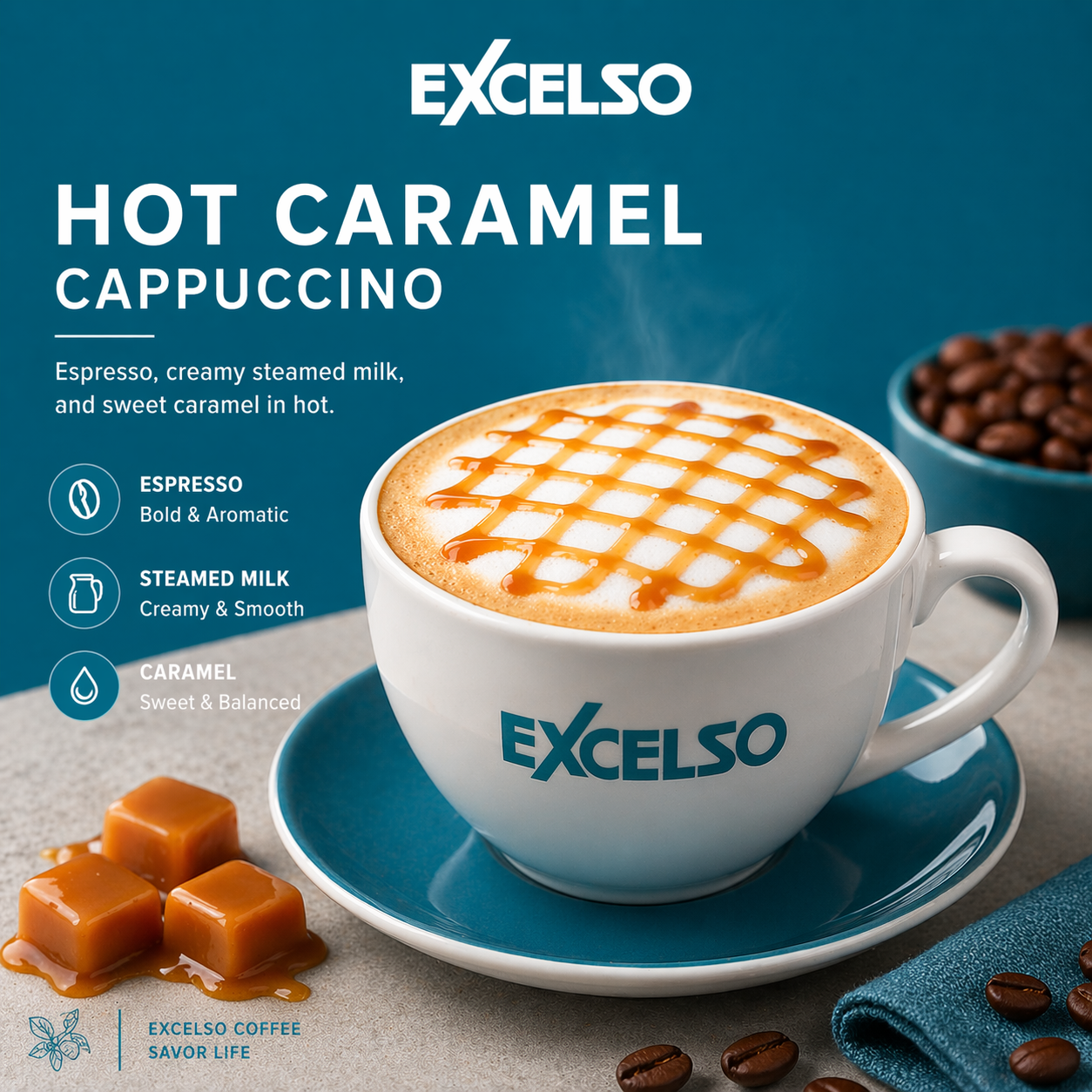 Hot Caramel Cappuccino